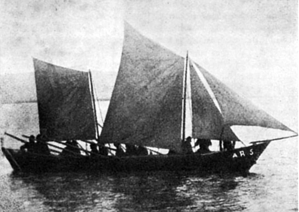 Teinæringur undir seglum (Skip Jóns hreppstjóra á Hlíðarenda)